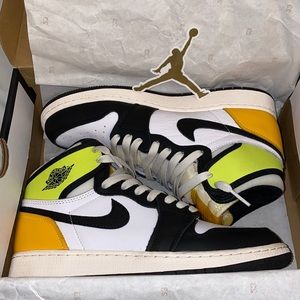 Air Jordan’s 1s volt gold